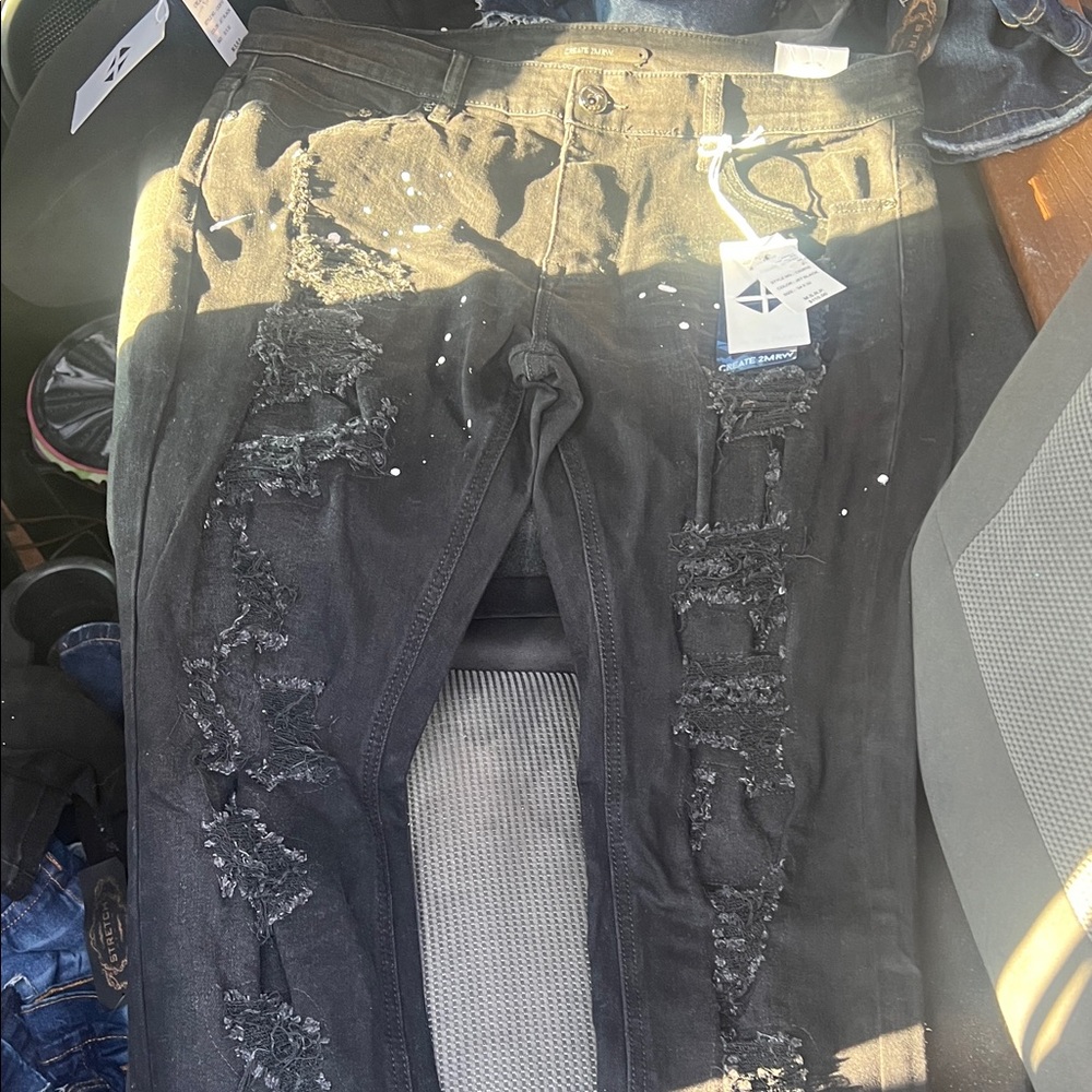 Men's Slim Black Jeans